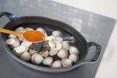비린내를 잡아줄 생강술(청주) 1 큰 술 넣어줍니다.