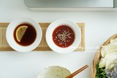 재료와 육수를 모두 준비했다면 식탁 위에 세팅하여 끓을 때 데쳐 먹음됩니다.