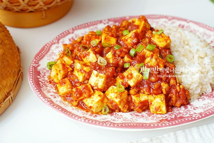 매콤한 백종원 마파두부 마파두부덮밥 레시피 2인분 30분 완성 평점 4.8점(45) 레시피 이미지 - 13