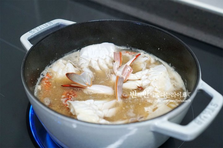 시원한 꽃게 된장찌개 꽃게찌개 레시피 4인분 45분 완성 평점 5.0점(36) 레시피 이미지 - 9