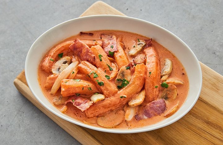부드럽고 진한 로제 분모자 떡볶이 레시피 2인분 30분 완성 평점 4.7점(83) 레시피 이미지 - 1