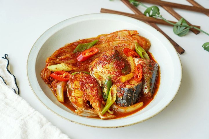 매콤칼칼한 고등어김치찜 고등어 묵은지 김치찜 고등어찜 레시피 2인분 50분 완성 평점 5.0점(77) 레시피 이미지 - 1