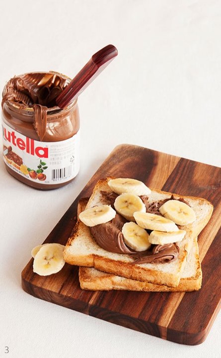 달콤하고 부드러운 누텔라 바나나 토스트 레시피 1인분 10분 완성 평점 4.8점(93) 레시피 이미지 - 4