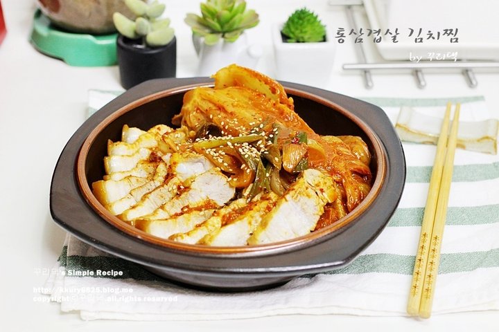 담백한 백종원 삼겹살 김치찜 레시피 4인분 1시간 15분 완성 평점 4.7점(55) 레시피 이미지 - 1