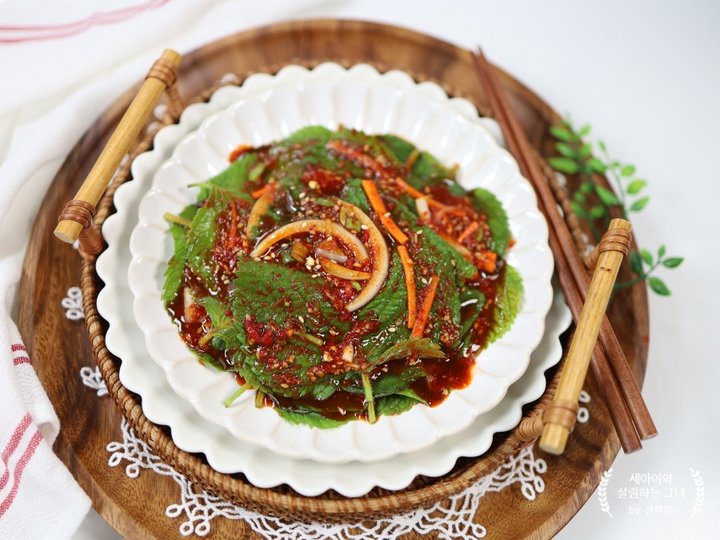 향긋한 백종원 깻잎김치 레시피 10인분 30분 완성 평점 4.9점(31) 레시피 이미지 - 8