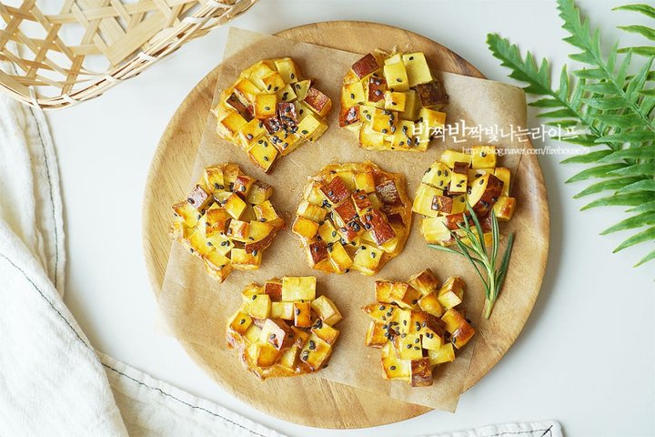 달콤한 고구마쿠키 레시피 1인분 30분 완성 평점 4.7점(67) 레시피 이미지 - 1