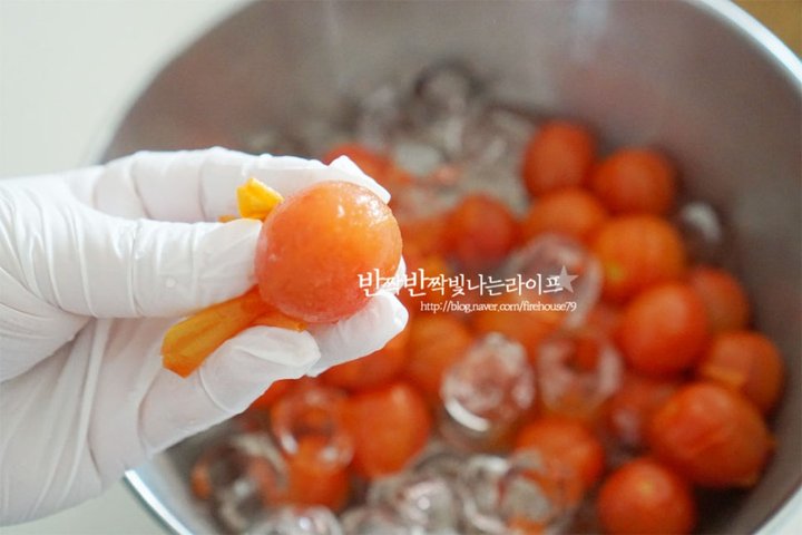 새콤달콤 시원한 방울토마토마리네이드 레시피 2인분 25분 완성 평점 4.9점(39) 레시피 이미지 - 6