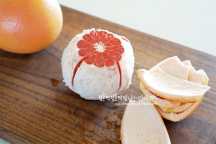 상큼 쌉쌀한 맛의 산뜻한 자몽청 레시피 2인분 25분 완성 평점 4.8점(43) 레시피 이미지 - 5